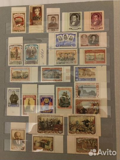 Годовой набор СССР 1954 ** Все 56 марок с полями