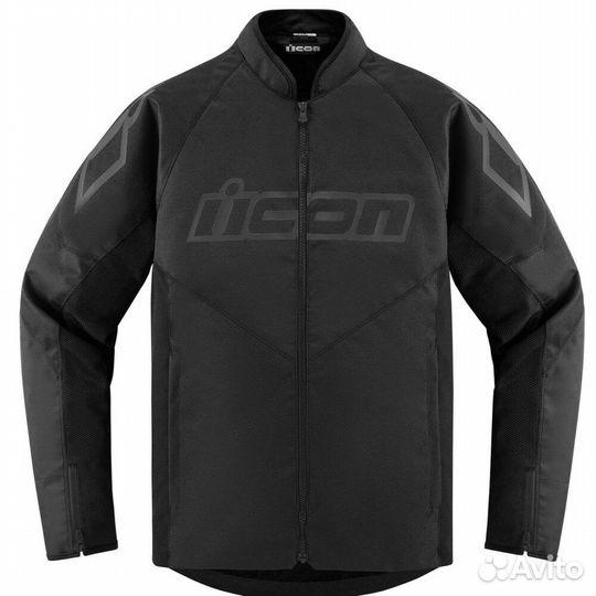 Icon Hooligan CE черная мотокуртка (размер: l)