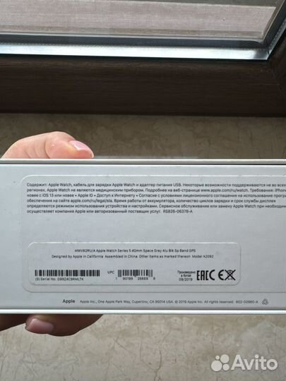 Часы apple watch 5 40 mm
