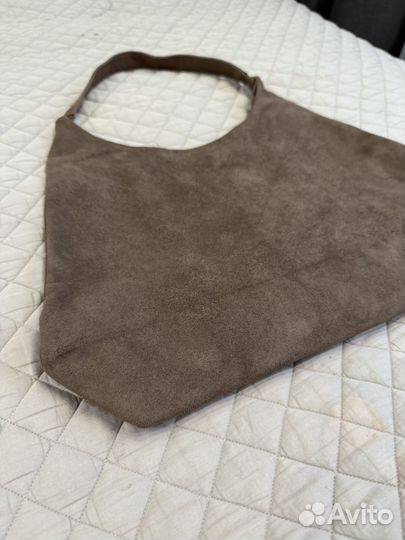 Замшевая сумка мешок