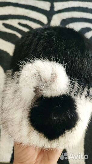 Шапка норковая вязанная новая