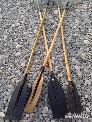 Весло бамбуковое, двойное, байдарочное