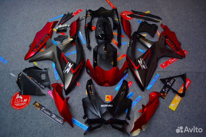 Suzuki gsxr 600 750 k8 k9 2008 2009 08 09 пластик