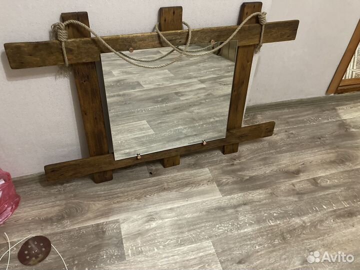 Зеркало в стиле лофт, ручная работа