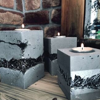 Подсвечник лофт