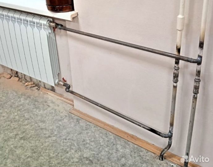 Услуги газосварщика Замена радиатора отопления