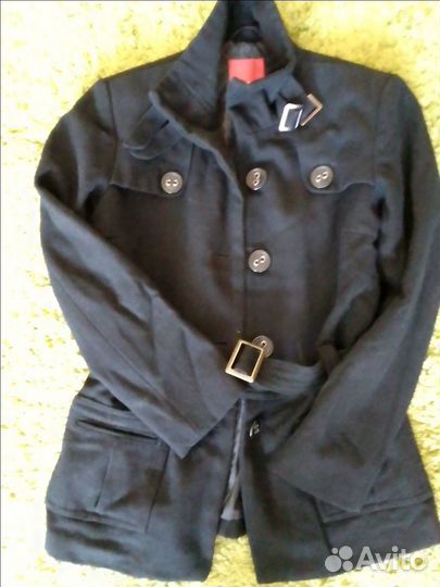 Полупальто женское чёрное 42-44р