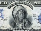 5 долларов 1899 года купюра с индейцем, редкая объявление продам