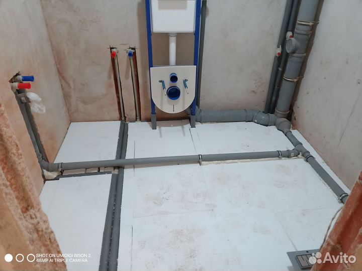 Монтаж отопления, водоснабжения, тёплый пол