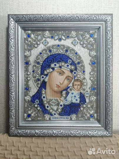 Вышивка бисером Иконы Ручная работа казанская