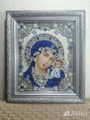 Вышивка бисером Иконы Ручная работа казанская