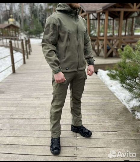 Тактический костюм Softshell мох