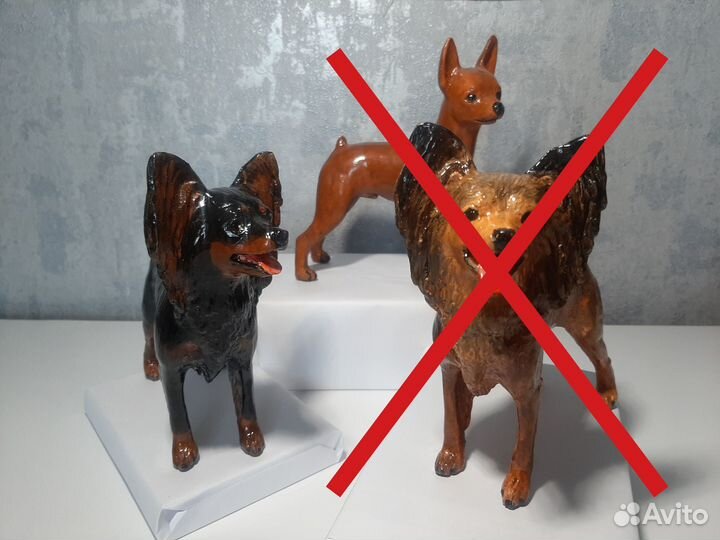 Статуэтки собак мелких и средних пород (гипс)