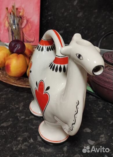 Штоф бутыль фигурная Верблюд СССР Гжель