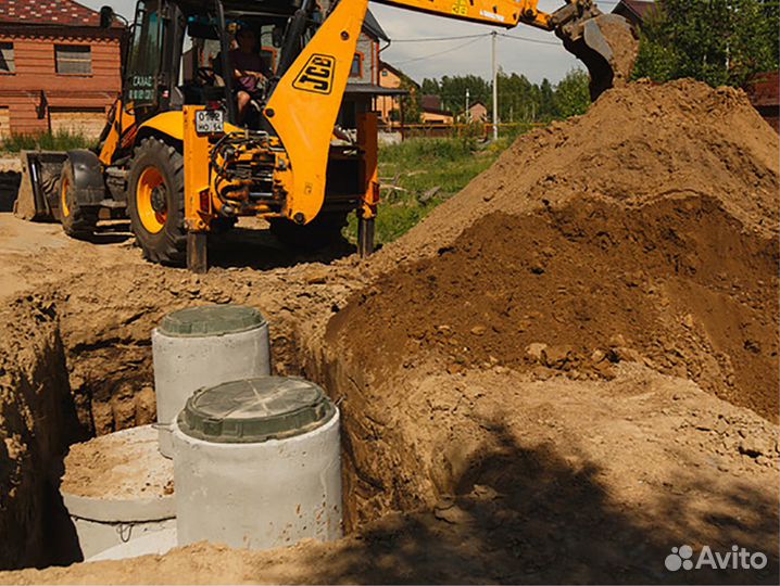 Септик из бетонных колец