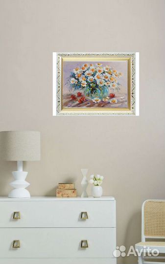 Картина маслом Полевые цветы 24,30