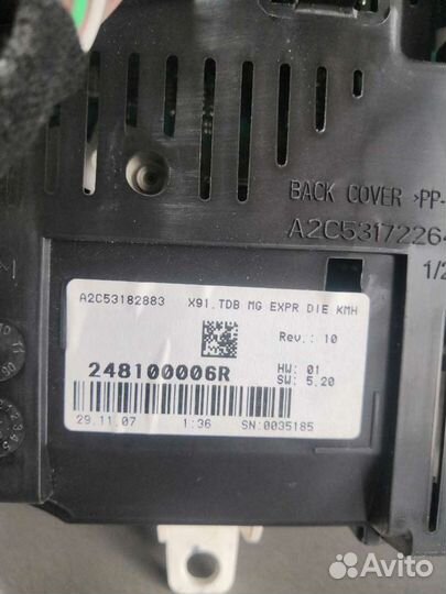 Щиток приборов Renault Laguna lll 1.5 Dci