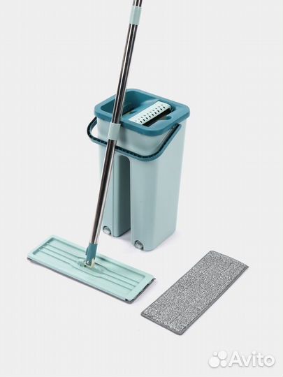 Комплект для уборки: швабра с отжимом и ведром