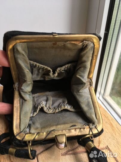 Сумочка театральная старинная бархат