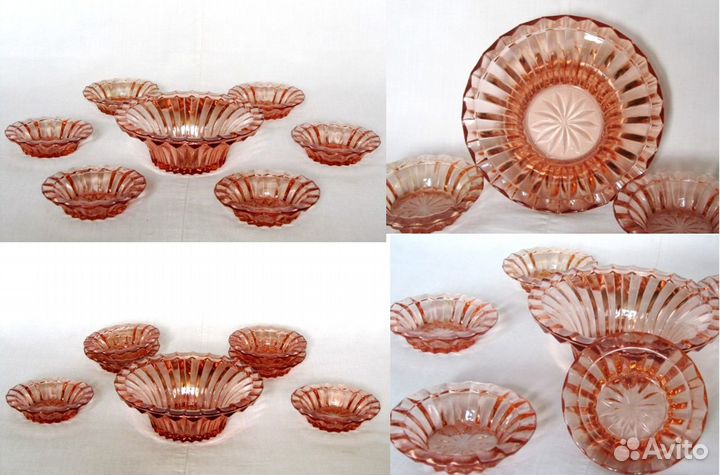 Блюдо для торта и пирожных (стекло). «кзхс» СССР