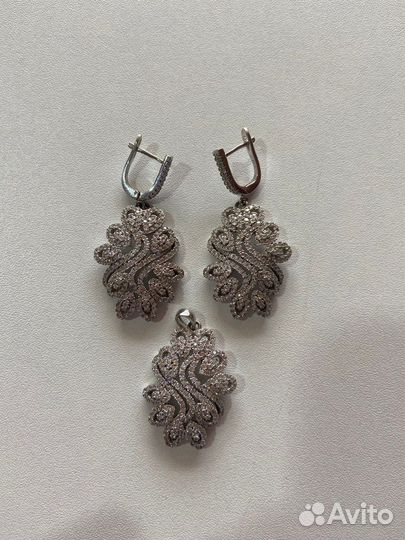 Серьги серебро