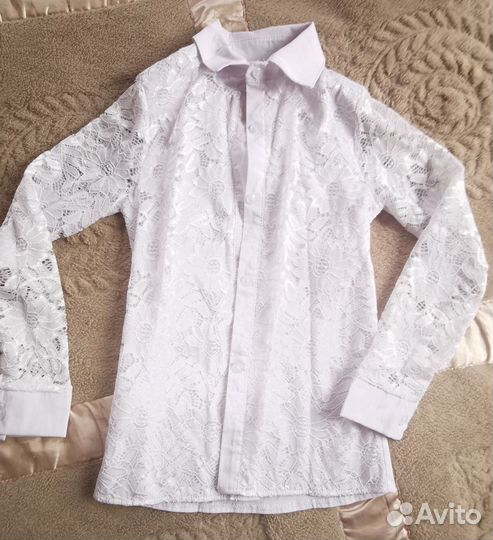 Школьные рубашки и кофты 140