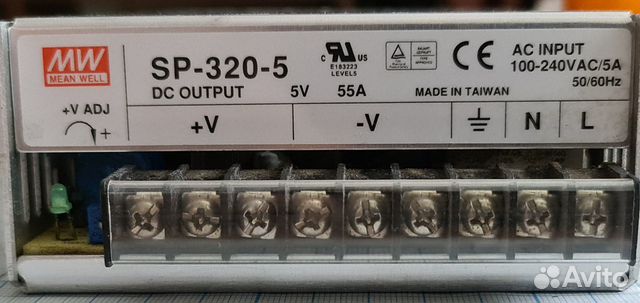 Блок питания SP-320-5 5v 55a