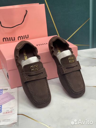 Лоферы miu miu