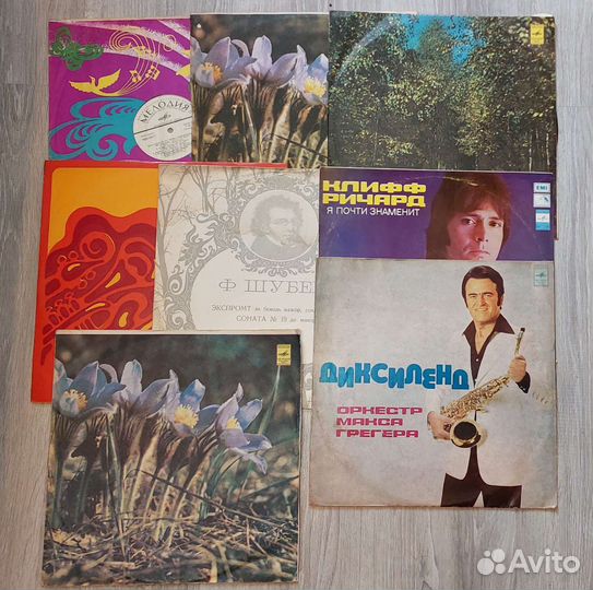 Пластинки времён СССР (обычные,мини)