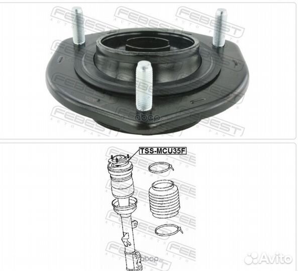 Опора переднего амортизатора Febest TSS-MCU35F