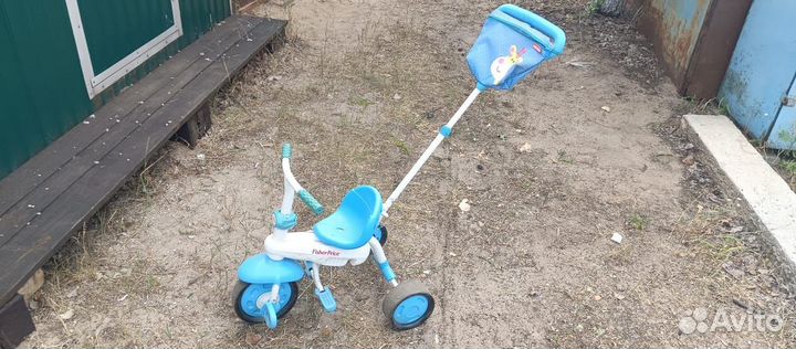 Детский трехколесный велосипед коляска