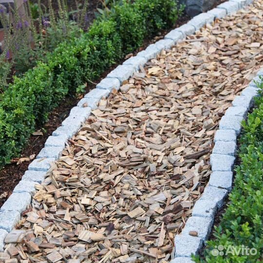 Мульча щепа хвойная натуральная 60 л