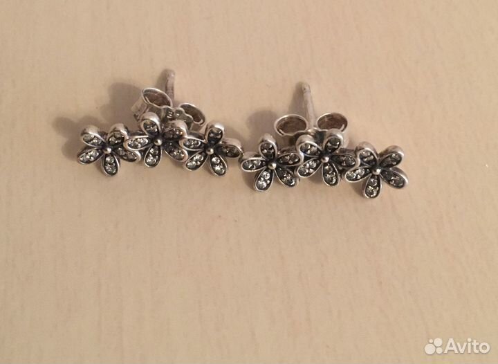 Pandora серьги оригинал