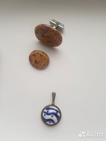 Винтажные броши СССР Запонки Кулон