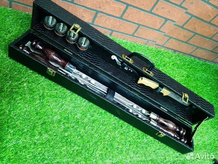 Шашлычный набор для барбекю и пикника подарочные ш