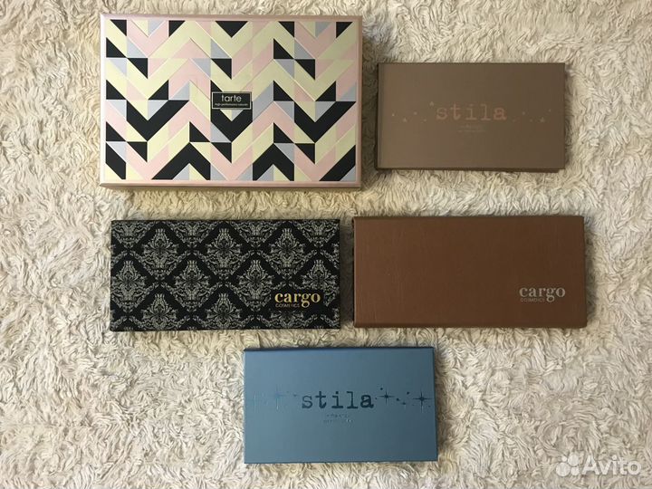 Палетки теней Cargo, Tarte, Stila