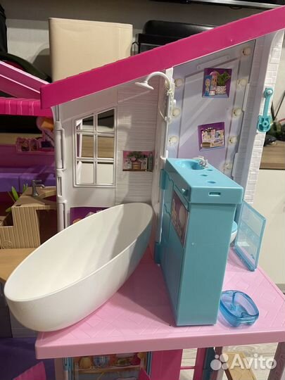 Кукольный домик для барби с мебелью