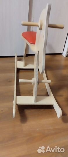 Лошадка качалка деревянная