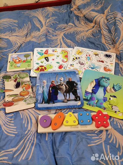 Пазлы, сортер, развивашки