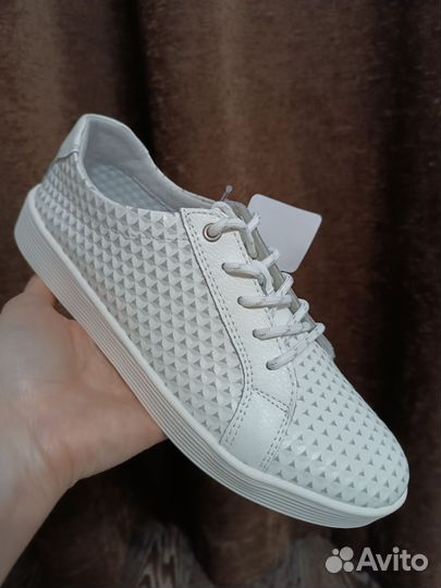 Кеды женские 39р натуральная кожа