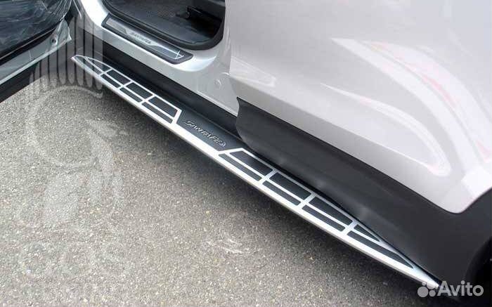 Подножки/ пороги Hyundai Santa Fe 3