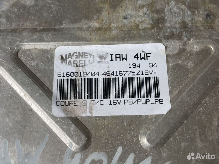 Эбу Fiat Coupe 2.0 139лс 16v Гарантия