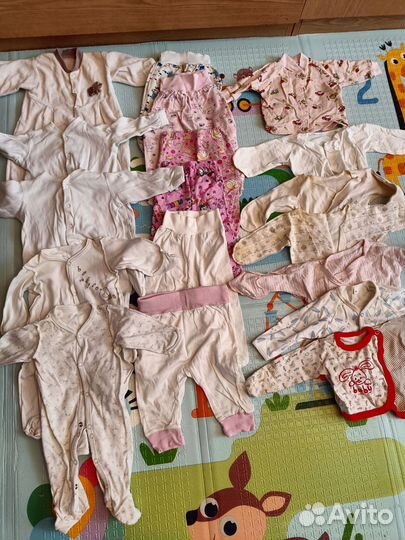 Вещи для девочки пакетом 52 56 62
