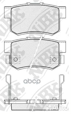 Колодки тормозные дисковые задние NiBK PN8397 Я