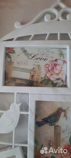 Фоторамка новая коллаж торг белая 5фот