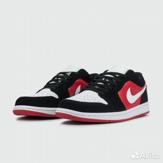 Кроссовки Nike Air Jordan 1 Low Black / Red / Wh