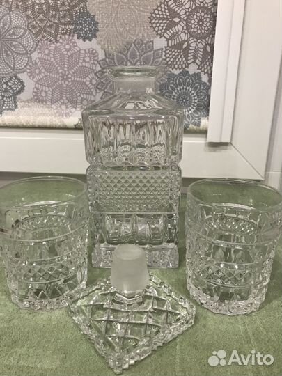 Штоф хрустальный богемия