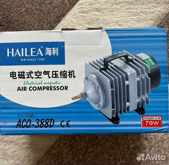 Компрессор Hailea ACO-388D для аквариумов
