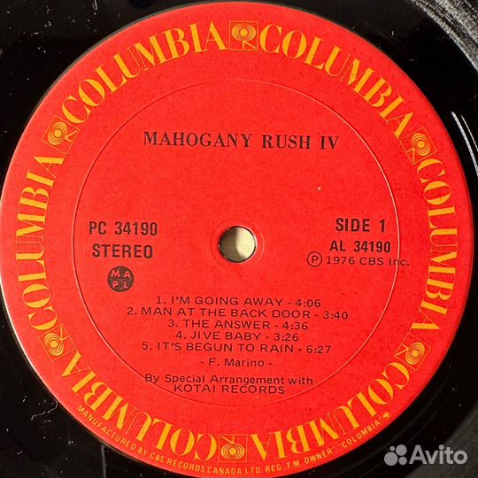 Mahogany Rush – Mahogany Rush IV (Канада 1976г.)