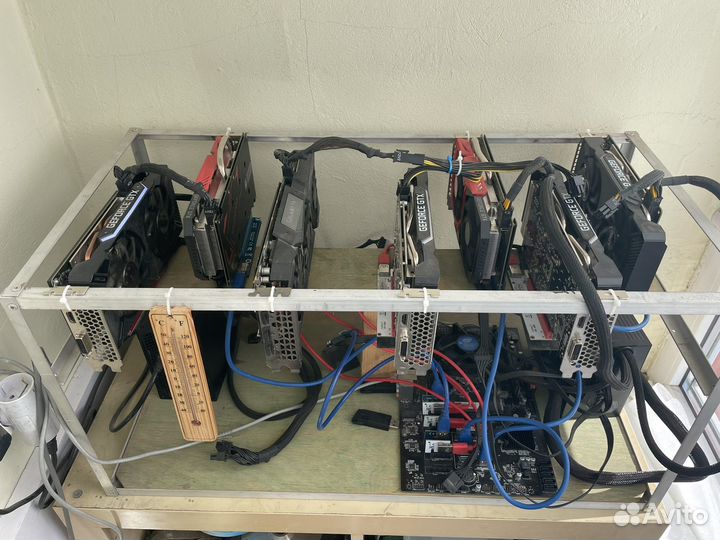 Риг 7 карт 1660, 1660s, 1660ti